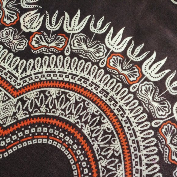 (C4)100%Rayon Harem Pants (Tridents around Circle) - Picture 2 of 3